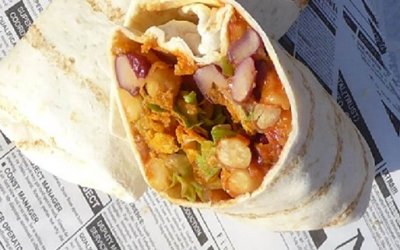 Veggie-Kichererbsen-Burrito